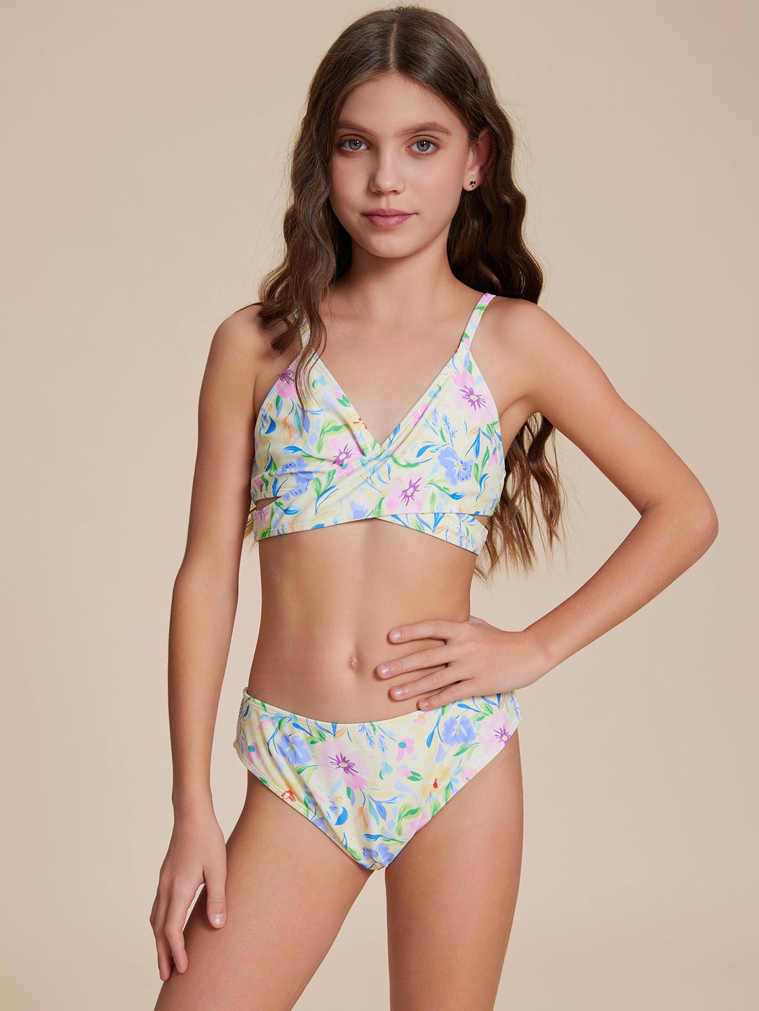 Floral Swimsuit - Stylr