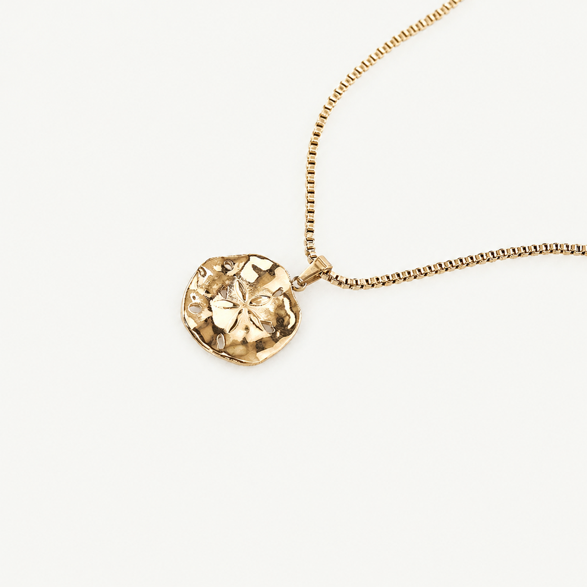 Flower Sand Dollar Necklace