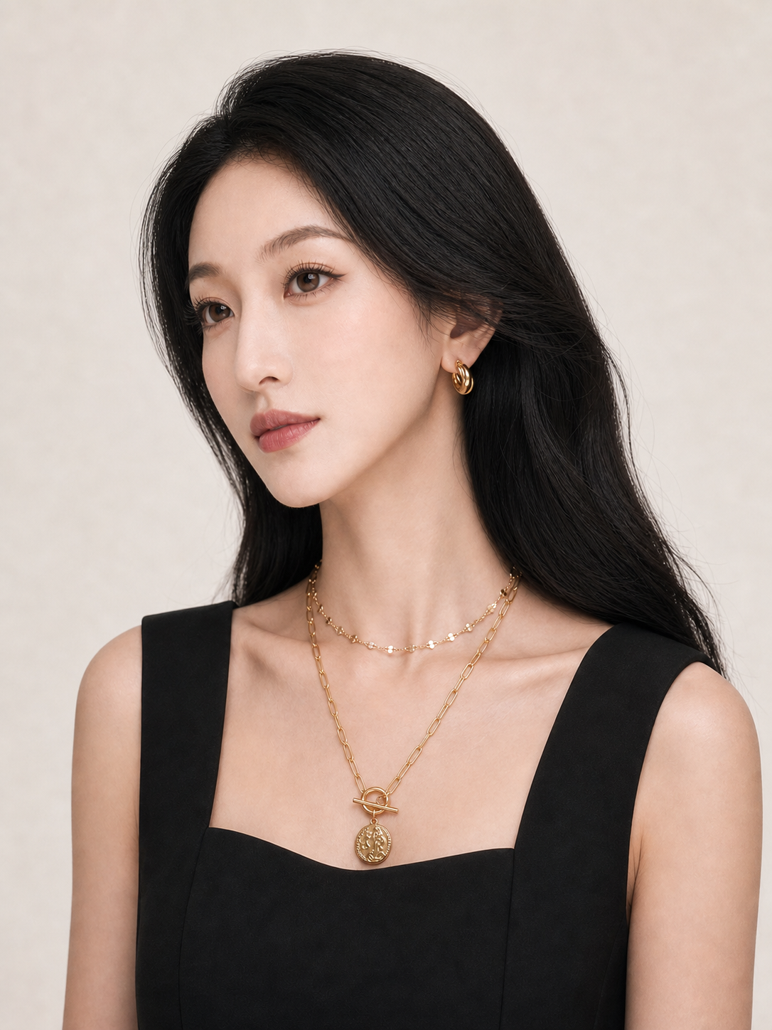 Founder's Edge jewelry set — worn