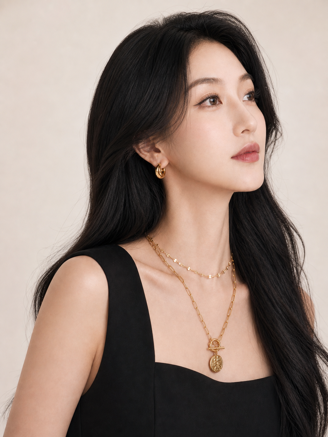 Founder's Edge jewelry set — worn