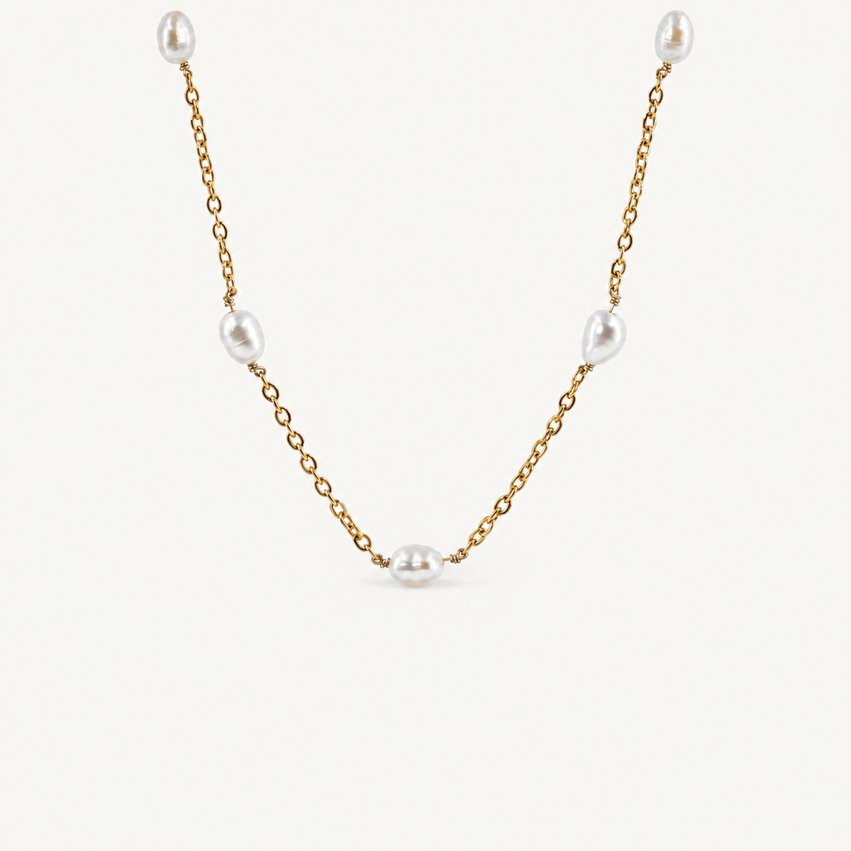 Freshwater Pearl Station Necklace