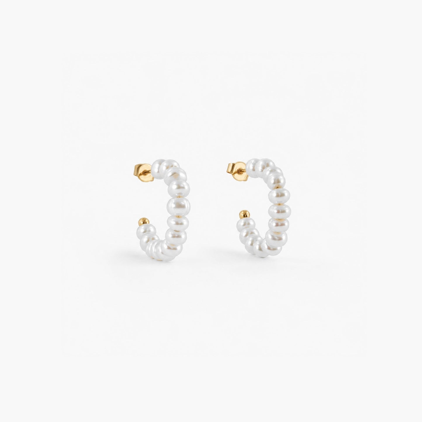 Small Freshwater Pearl Hoop Earrings