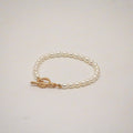 Pearl Toggle Bracelet – Gold Plated Everyday Jewelry