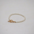 Pearl Toggle Bracelet – Gold Plated Everyday Jewelry