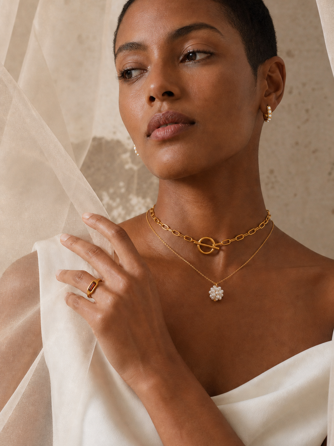 Gallery Hour Set jewelry set — worn