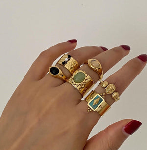 amazonite gemstone ring