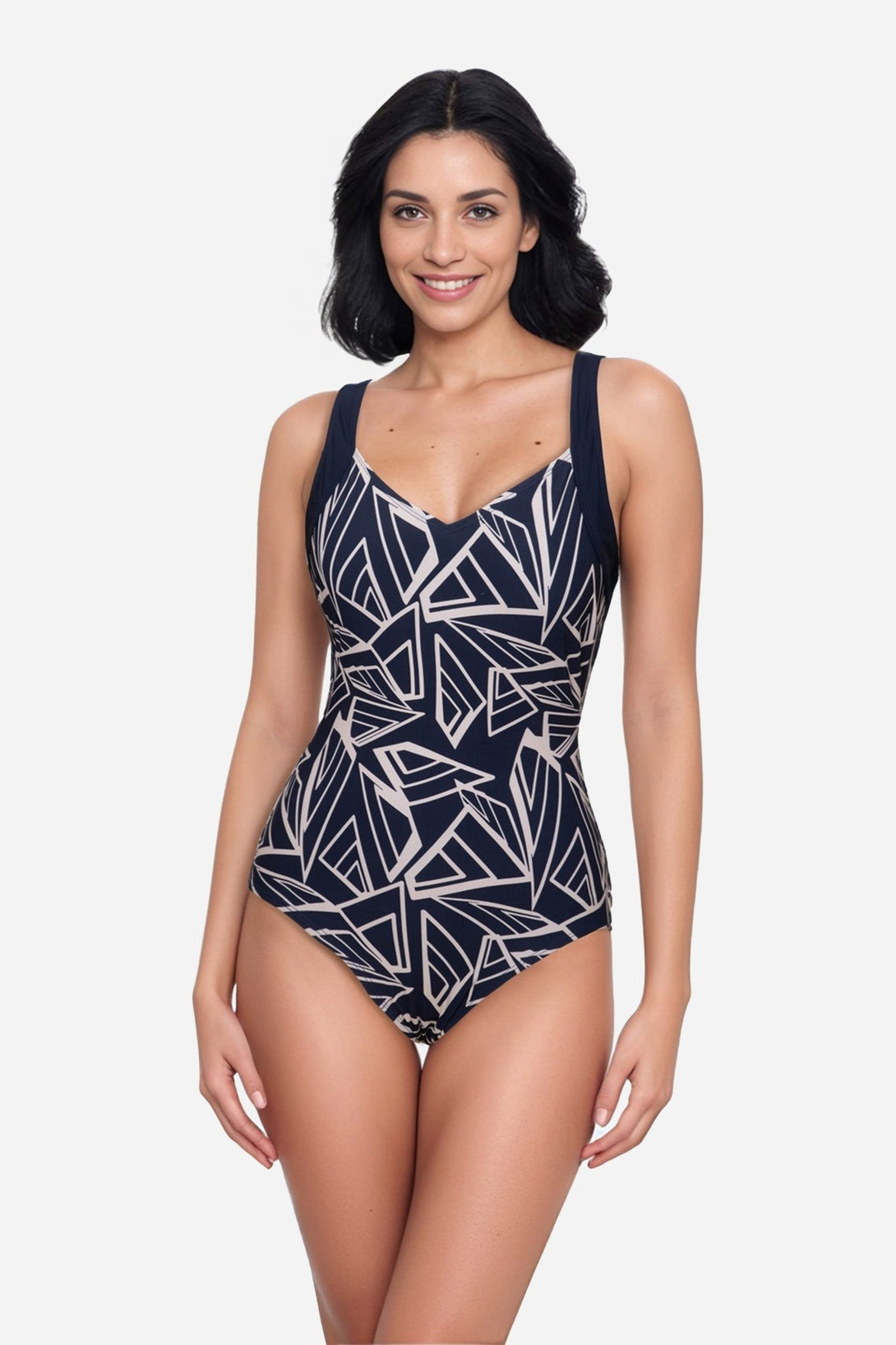 Geometric Chic One - Piece Swimsuit - Stylr