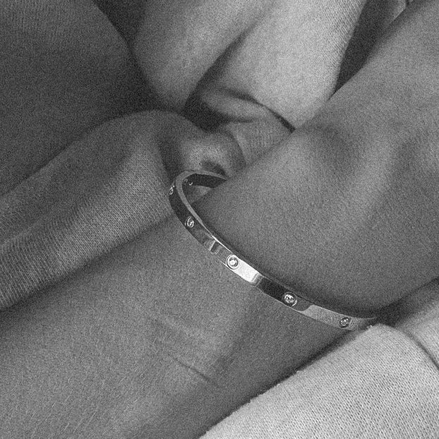 Solitaire Bangle Bracelet