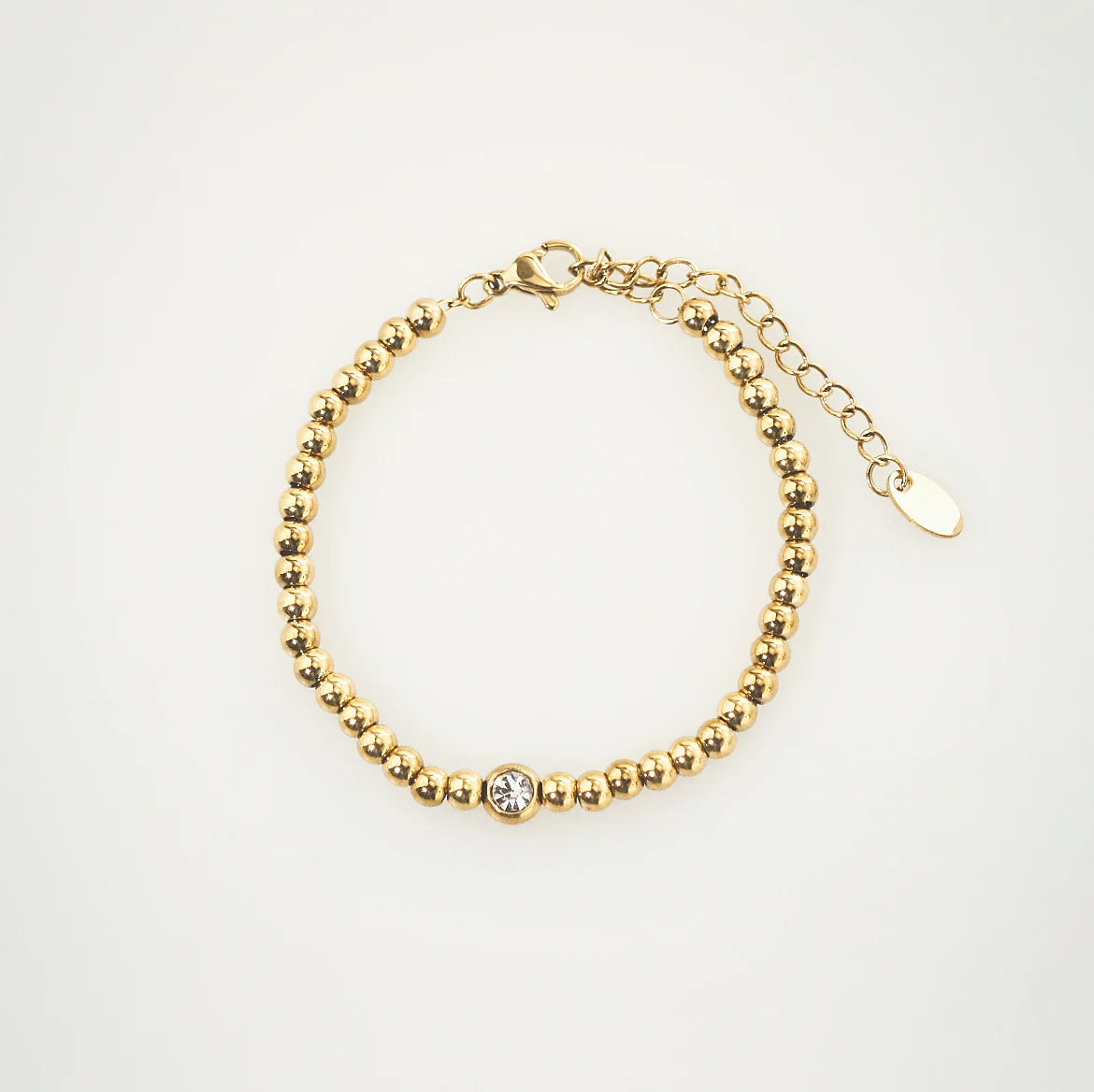 solitaire beaded bracelet 