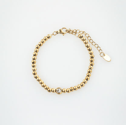 solitaire beaded bracelet 