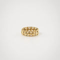 gold beaded ring