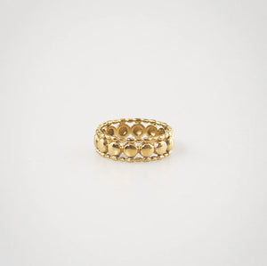 gold beaded ring
