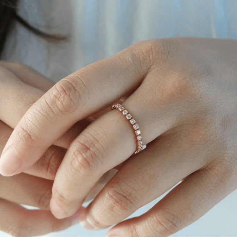 gold chain ring