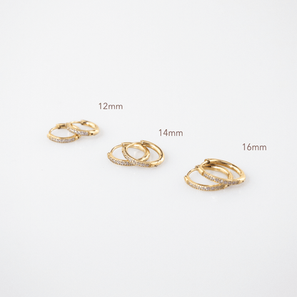 gold hoop earrings