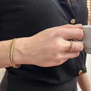gold snake chain bracelet