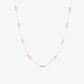 Gold Square Beads Choker - Waterproof Stainless Steel
