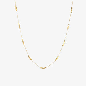 Meideya jewelry gold square beads choker
