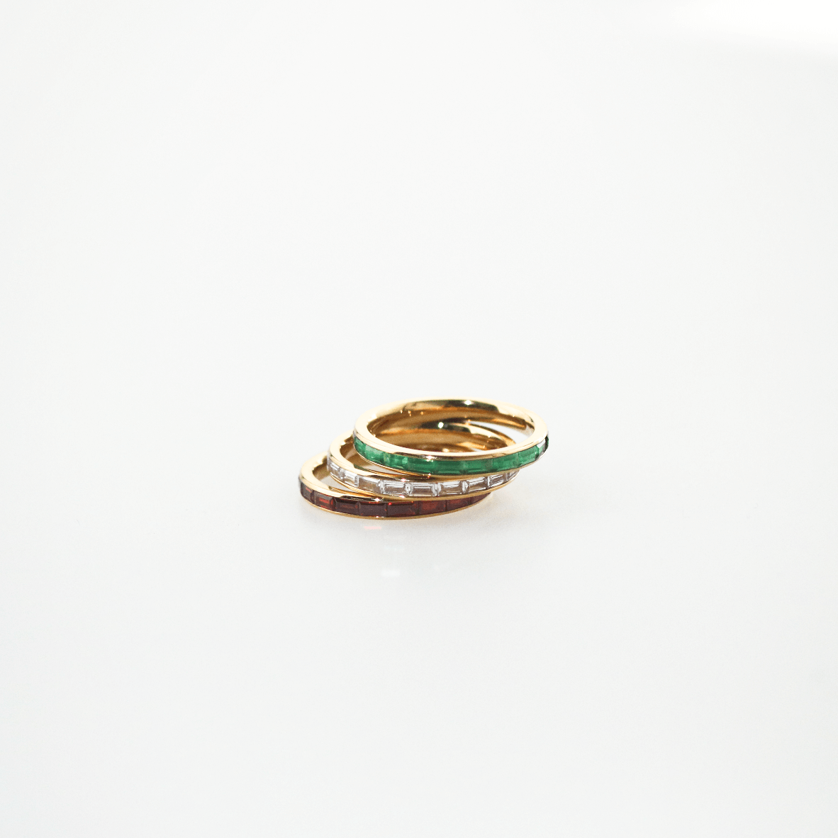 gold stacker rings