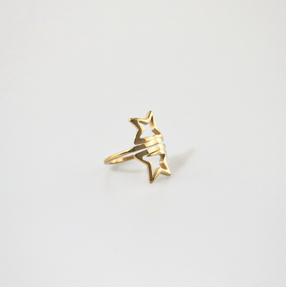 gold star ring