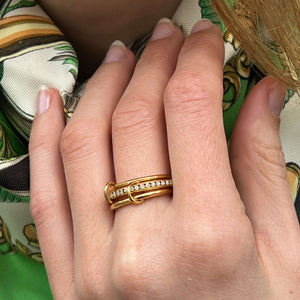 gold statement ring