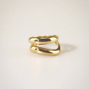 gold wave ring 