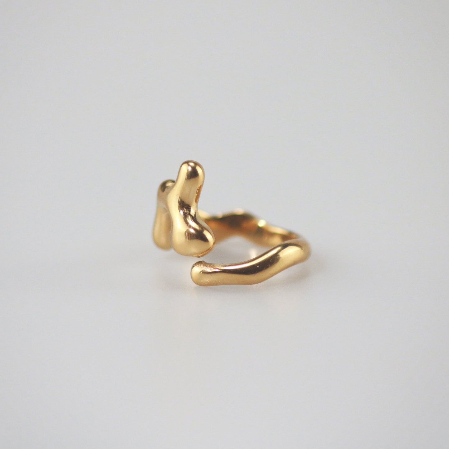 Gold Sculpted Ring