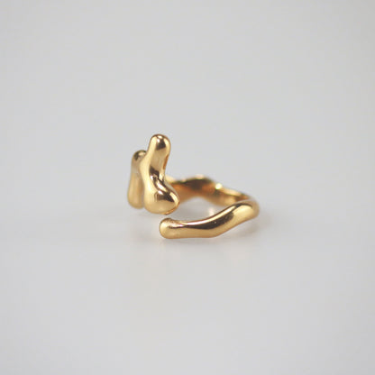 Gold Sculpted Ring