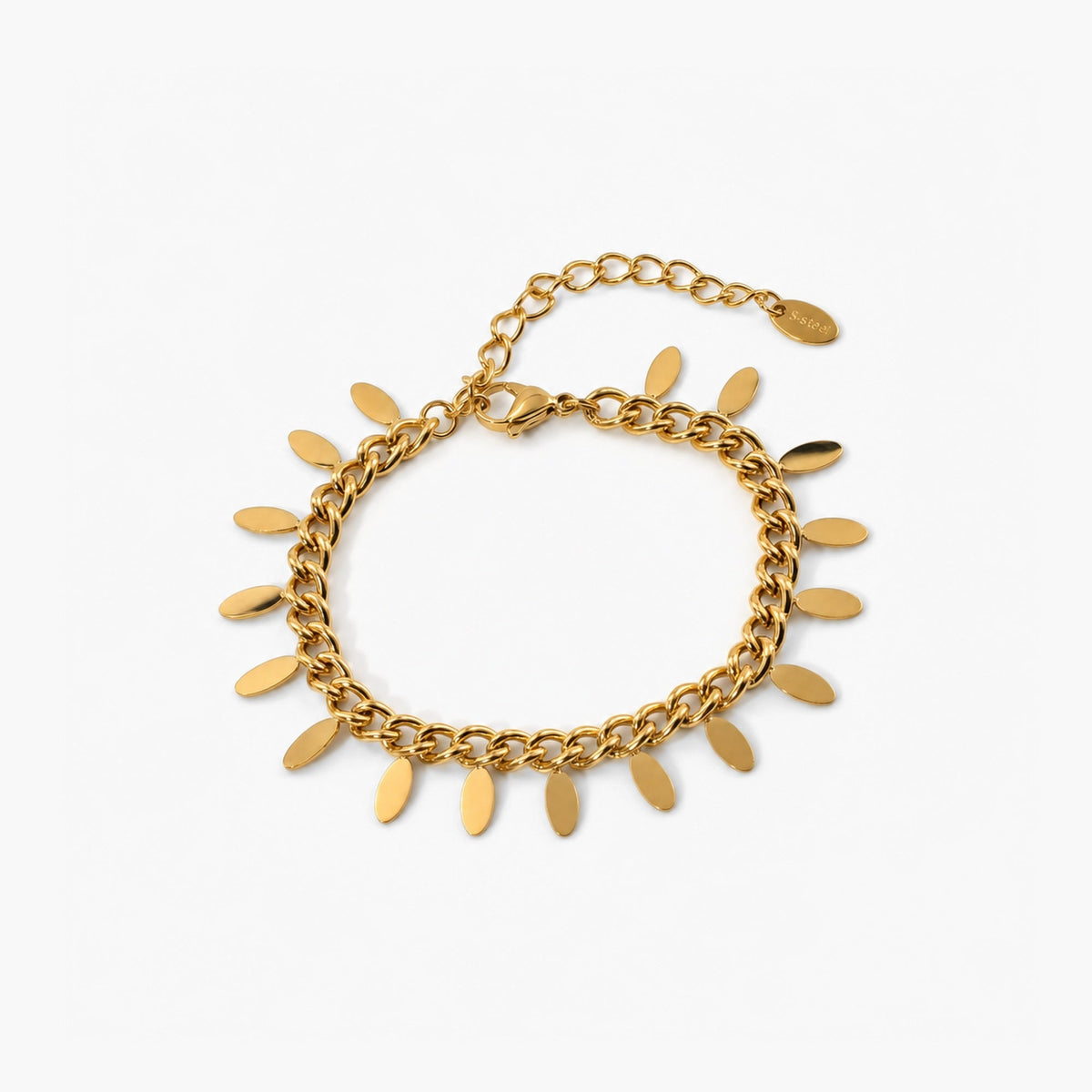 tassel chain bracelet gold