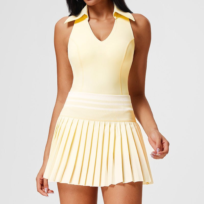 Golf Tennis Skirt Set with Secure Pocket Anti Slip S5T02 - Stylr