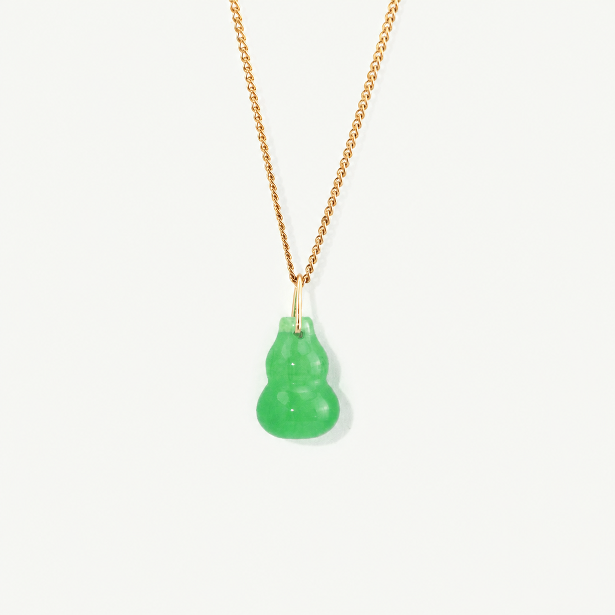 Green Jade Gourd Necklace