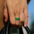 green jade band ring 