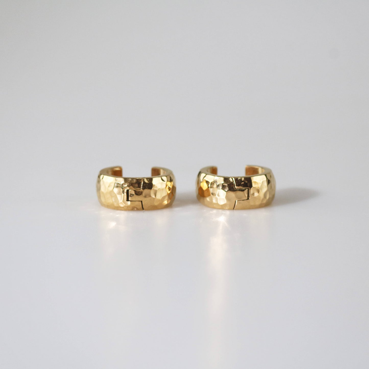 Hammered Texture Small Hoops