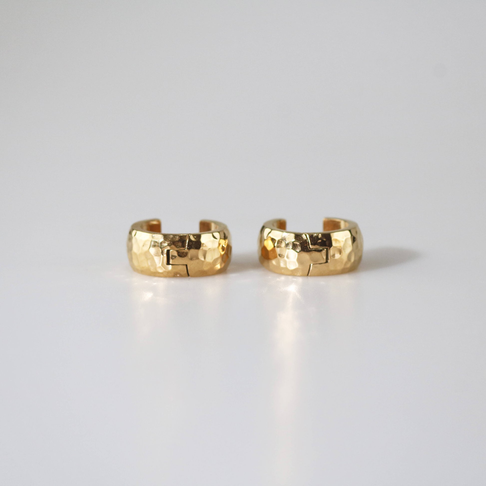 Hammered Texture Small Hoops