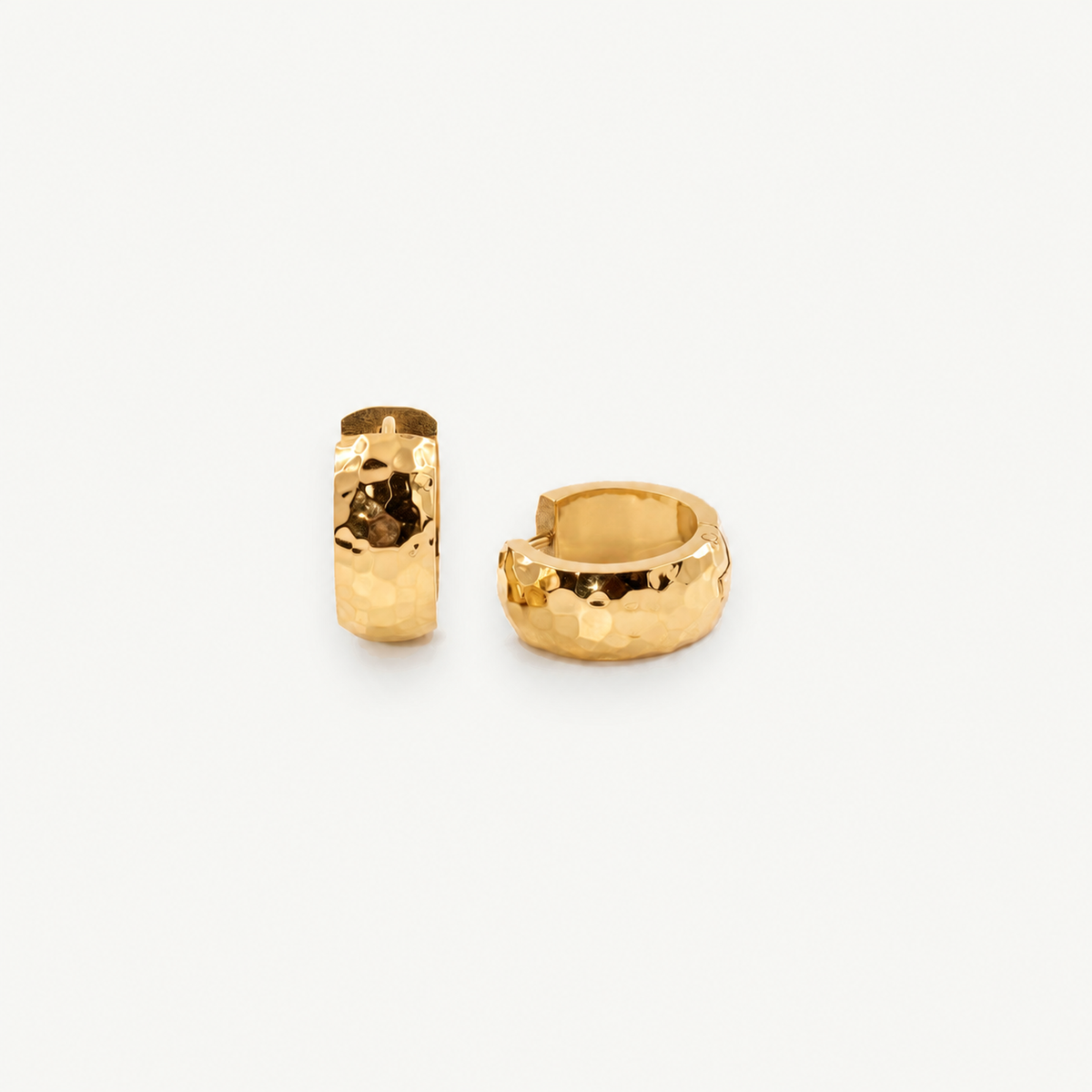 Hammered Small Hoops