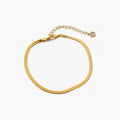 Meideya Herringbone Anklet – Waterproof Gold Anklet