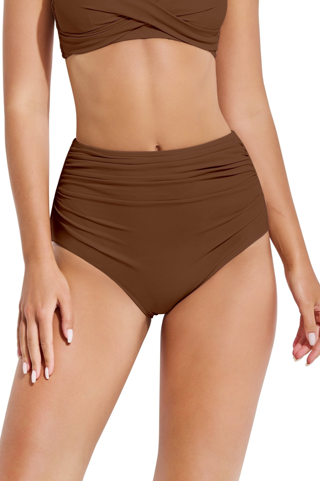 High - waisted Bathing Suit with Abdominal Control - Stylr