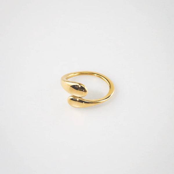 Waterproof Tarnish-Free Hug Ring – 18k Gold Stainless Steel