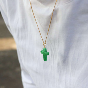 green jade necklace