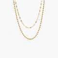 Jude Layered Necklace – 18k vergoldete Edelstahl-Mehrfachetkette, wasserfest