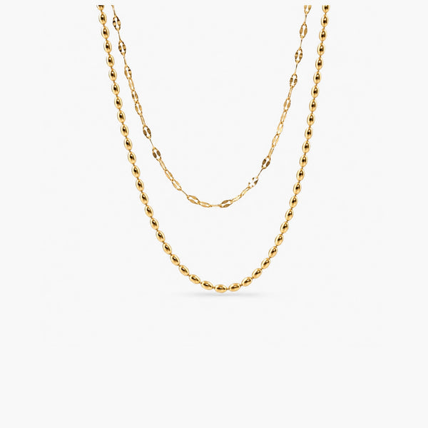 Jude Layered Necklace – Waterproof Gold Stainless Steel