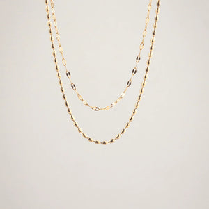 gold layered necklace