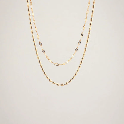gold layered necklace