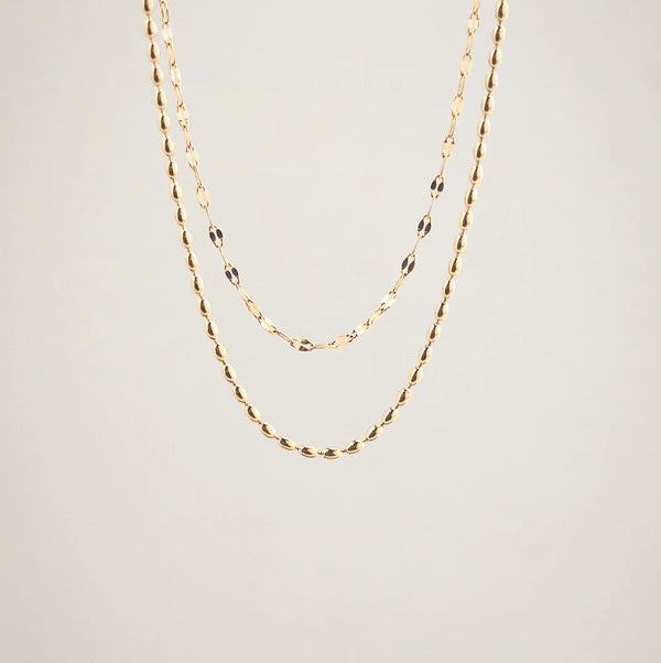 Jude Layered Necklace – Waterproof Gold Stainless Steel