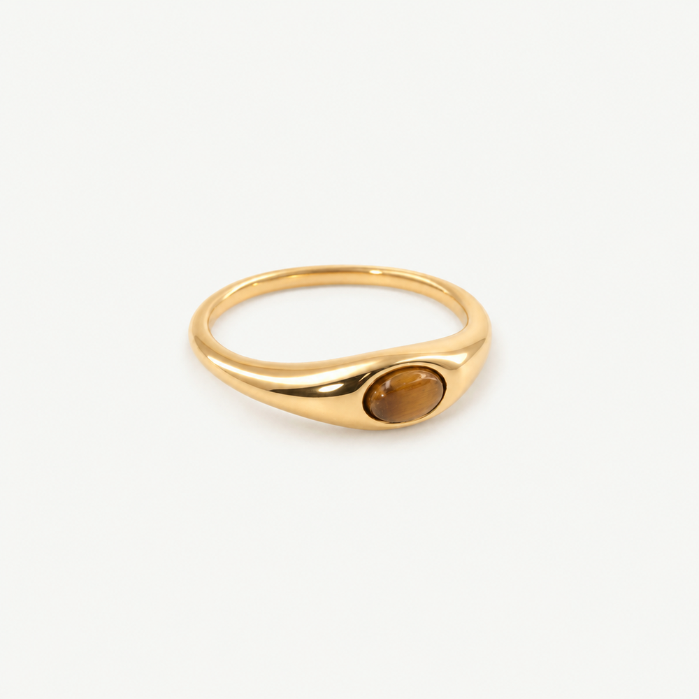 Tiger's Eye Statement Ring