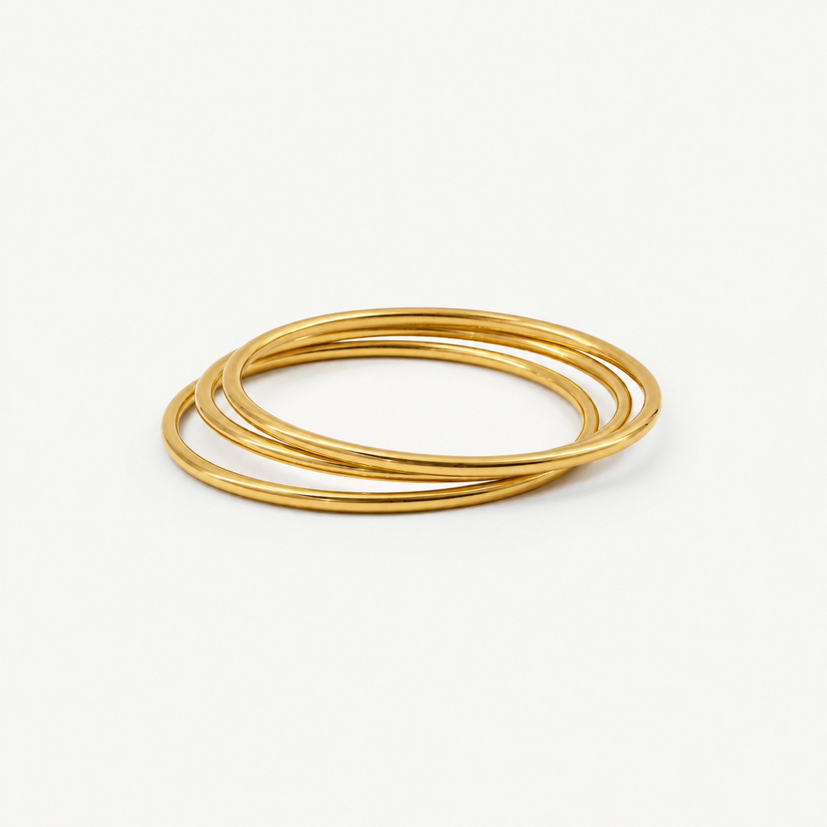 Kyle Bangle Bracelet - 18k Gold Plated Stainless Steel