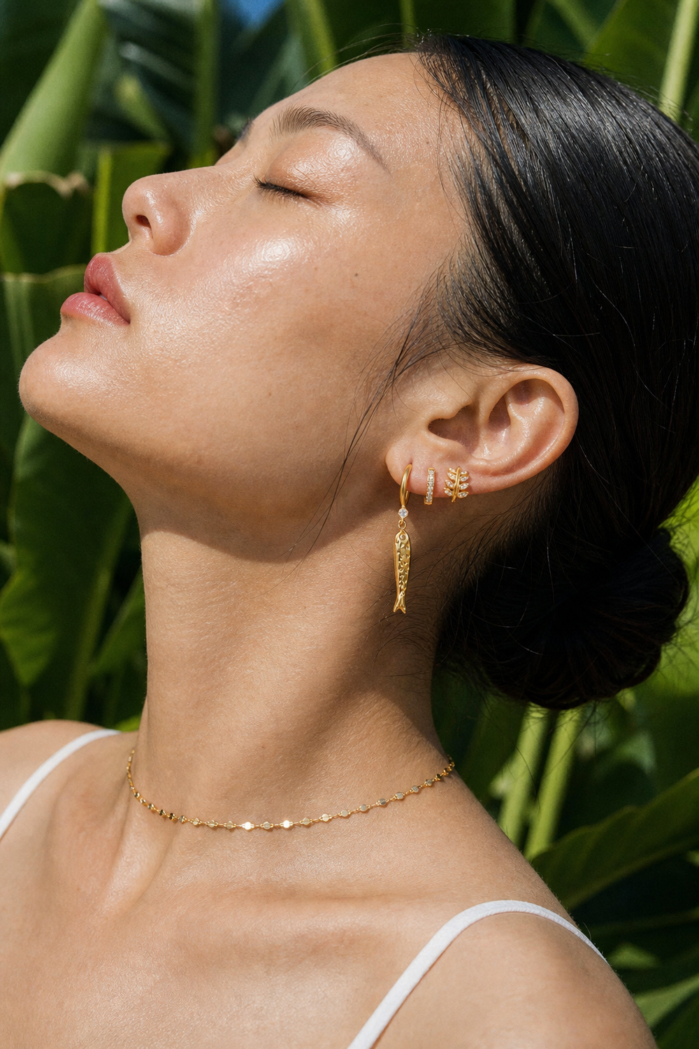 Laurel Noon jewelry set — worn