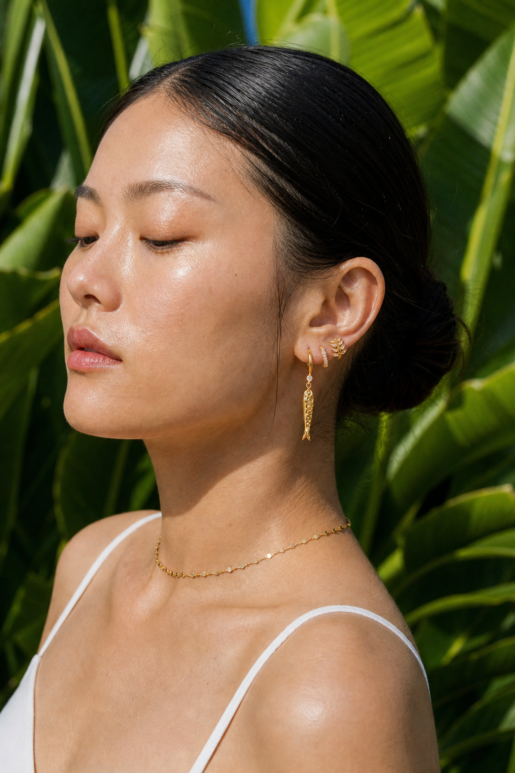 Laurel Noon jewelry set — worn