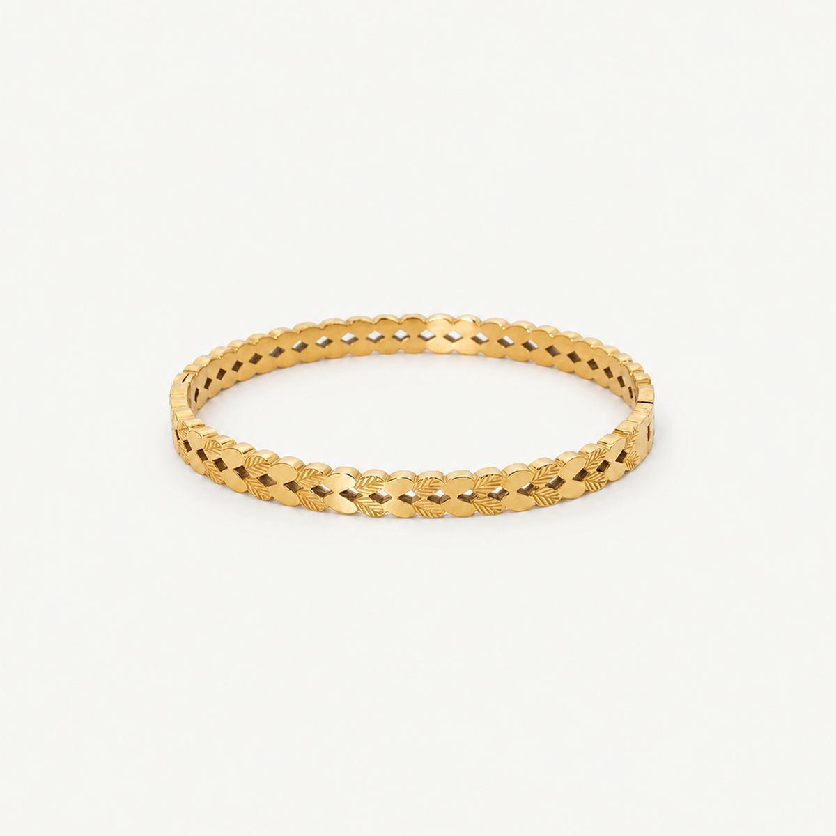 Leaf Bangle Bracelet