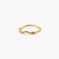 Little Snake Textured Ring – Wasserdichter 18k vergoldeter Edelstahl
