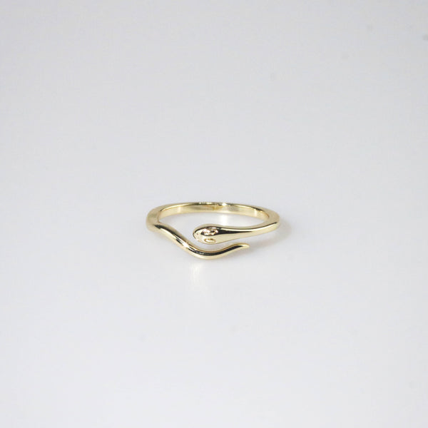 Dainty Gold Plated Adjustable Snake Ring